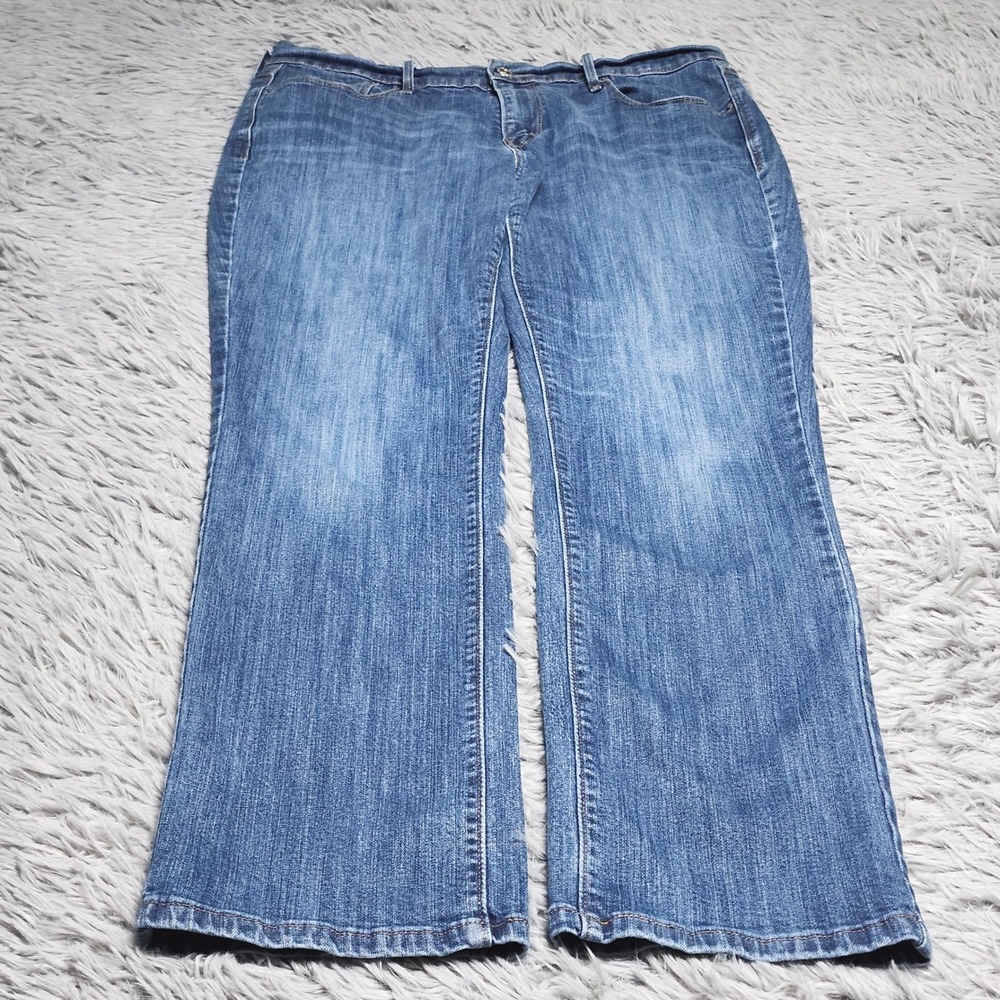 Levis 505 Jeans Womens 12 12M Blue Denim Straight Leg Mid Rise Stretch Classic